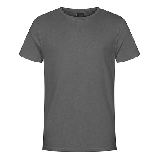 T-shirt Meski Klasyczny Bawelna Poliester Odporny na Mechacenie CD3077 - Steel Grey