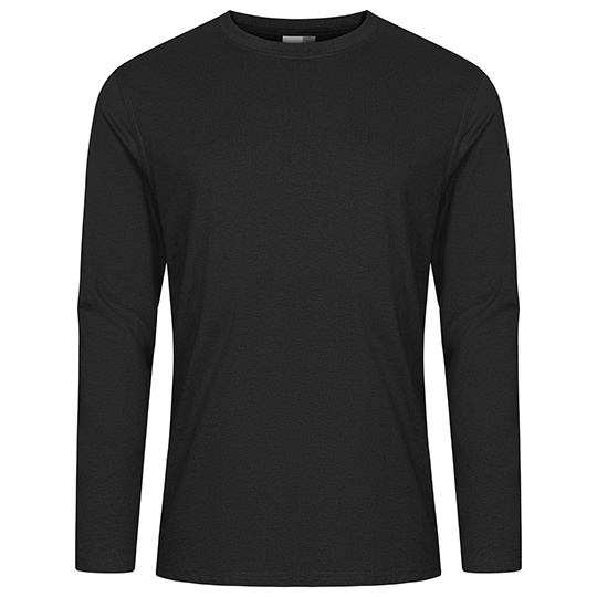 Koszulka Meska Dlugi Rekaw Klasyczna Bawelna Poliester Vortex CD4097 - Charcoal (Solid)