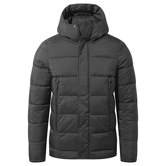 Kurtka ocieplana z kapturem CEN003 - Black