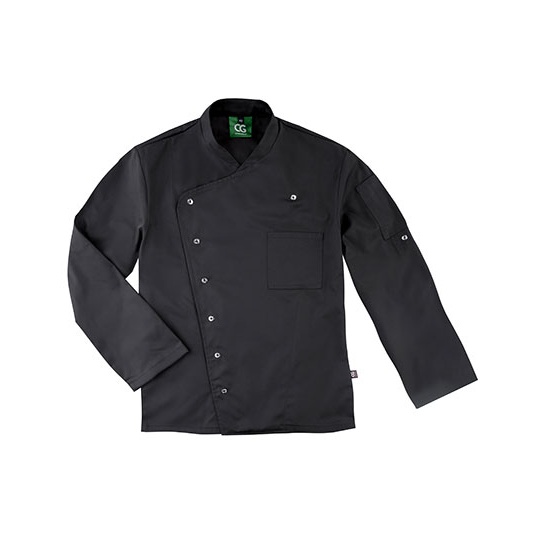 Meska bluza kucharska z dlugim rekawem CGW03100 - Black