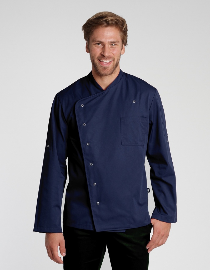 Bluza Kucharska Meska Latwa Pielegnacja CGW3100 - Dark Blue