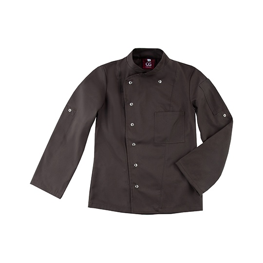 Bluza Kucharska Damska Slim Poliester Bawelna CGW3105 - Chocolate