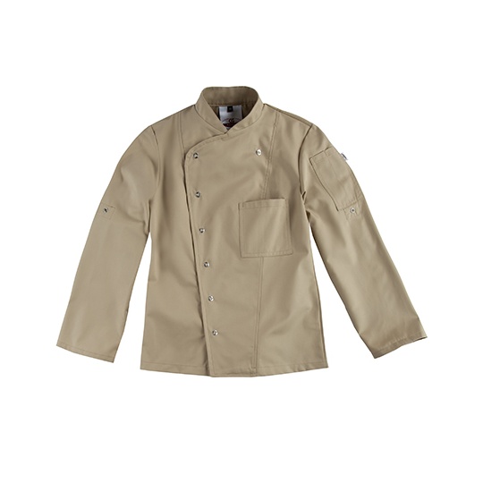 Bluza Kucharska Damska Slim Poliester Bawelna CGW3105 - Khaki