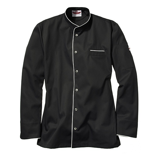 Bluza Kucharska Meska Slim Lyocell CGW3620 - Black & White