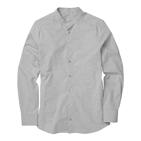 Koszula Męska Slim Melanzowa CGW540 - Light Grey