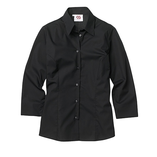 Bluzka Damska Dopasowana Strecz CGW600 - Black