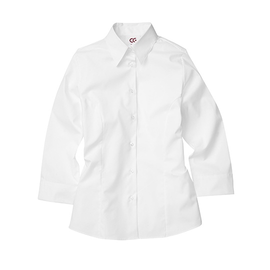 Bluzka Damska Dopasowana Strecz CGW600 - White