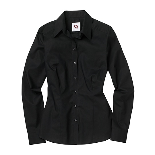 Bluzka Damska Klasyczna Strecz CGW625 - Black