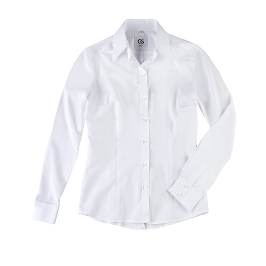 Bluzka Damska Klasyczna Strecz CGW625 - White
