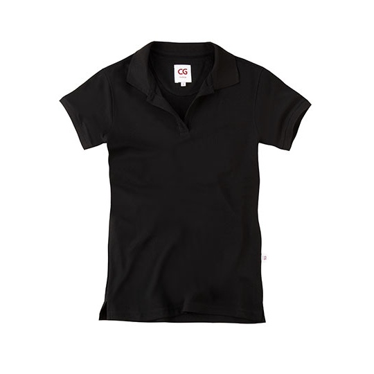 Damskie Polo Slim CGW730 - Black