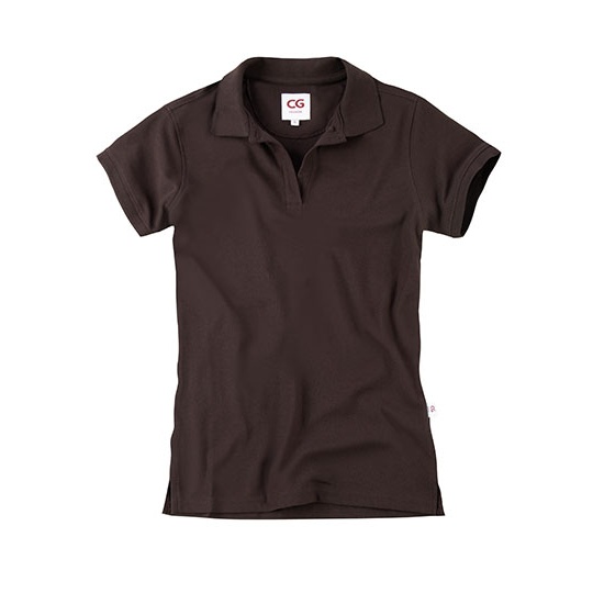 Polo Damskie Slim Pika CGW730 - Chocolate