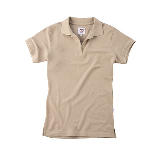 Polo Damskie Slim Pika CGW730 - Natural