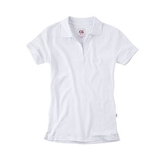 Polo Damskie Slim Pika CGW730 - White
