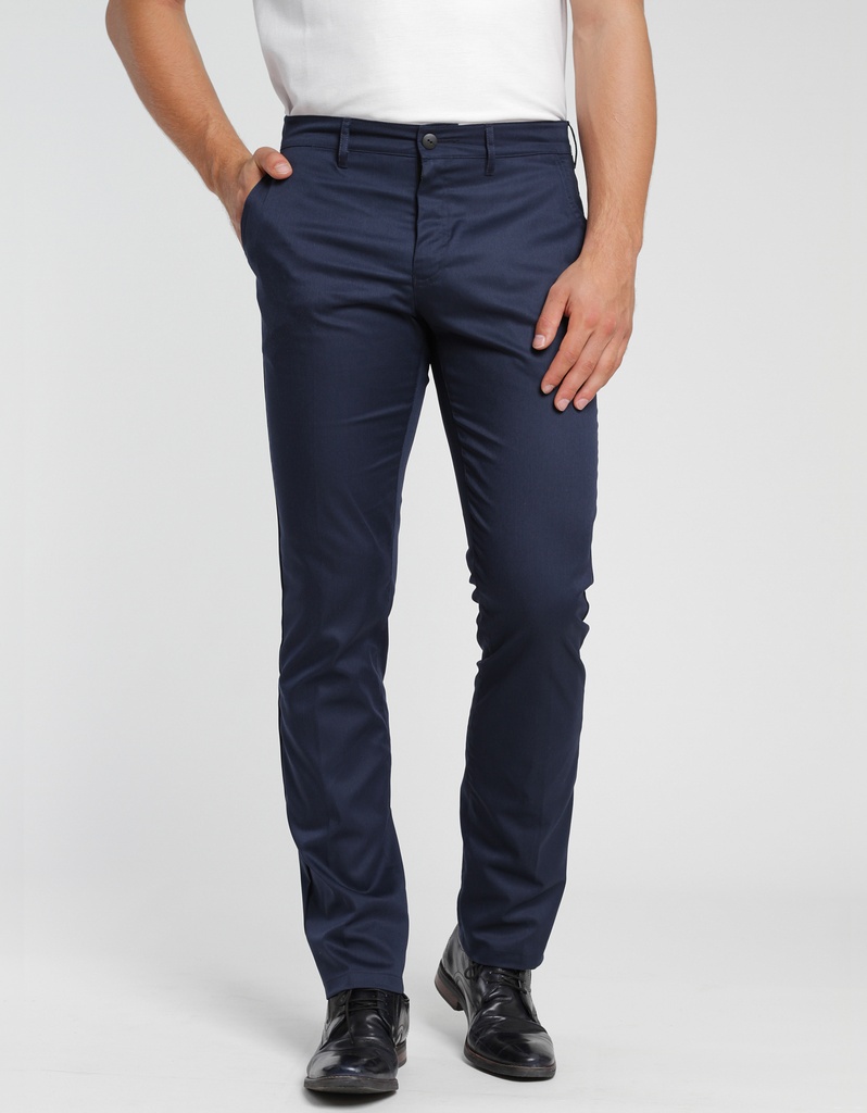 Spodnie Klasyczne Strecz CGW81001 - Dark Blue