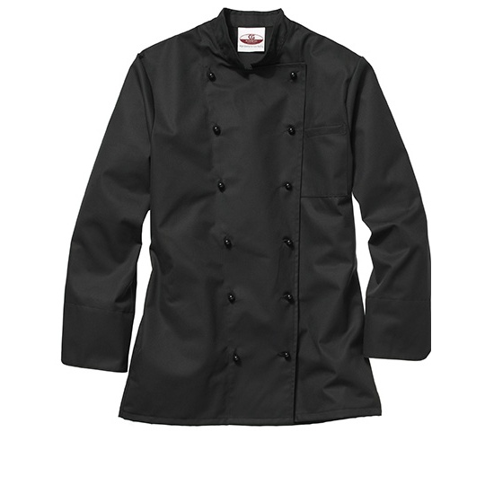Bluza Kucharska Klasyczna Poliester Bawelna CGW907 - Black
