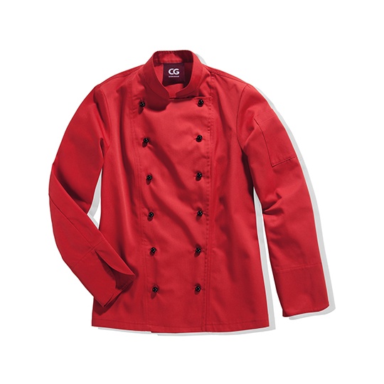 Damska klasyczna kurtka szefa kuchni CGW9071 - Red