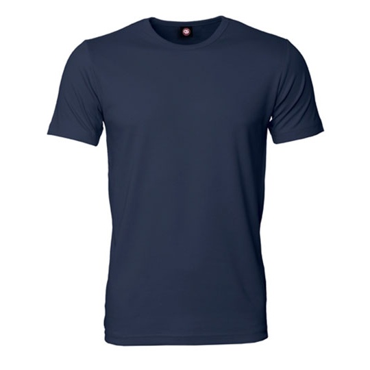 T-shirt męski slim z krótkim rękawem CGW9520 - Navy