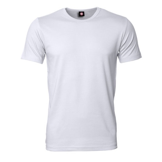 Koszulka Slim Meska Bawelna Poliester CGW9520 - White
