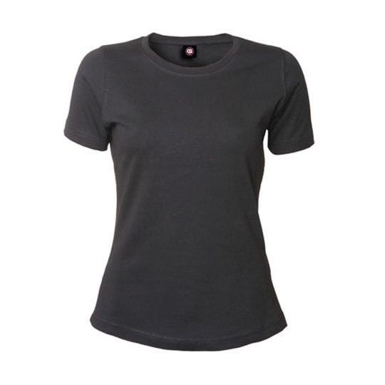 T-shirt Damski Slim Bawelna Poliester CGW9525 - Black