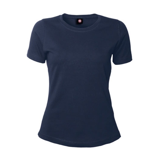 T-shirt Damski Slim Bawelna Poliester CGW9525 - Navy