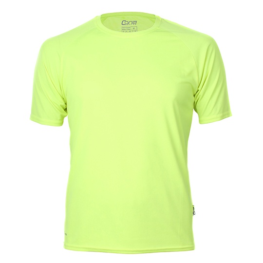 Koszulka Dopasowana Odprowadzajaca Wilgoc CN100 - Neon Yellow