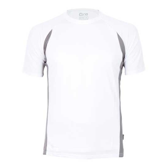 Koszulka Sportowa Slim Siatka DRYPOWER CN110 - White & Cool Grey