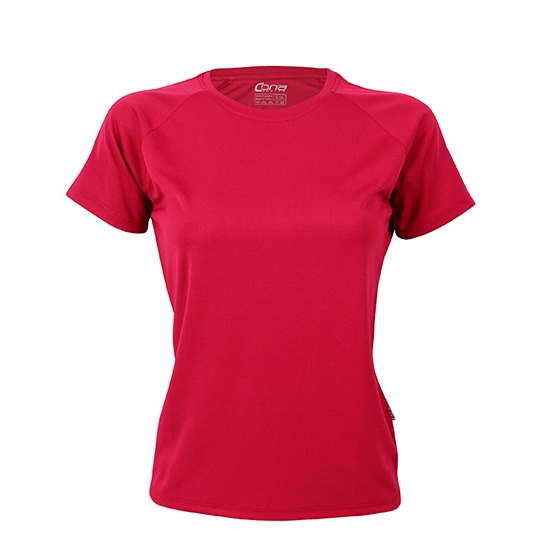 Koszulka Damska Slim Sportowa CN130 - Bordeaux Red