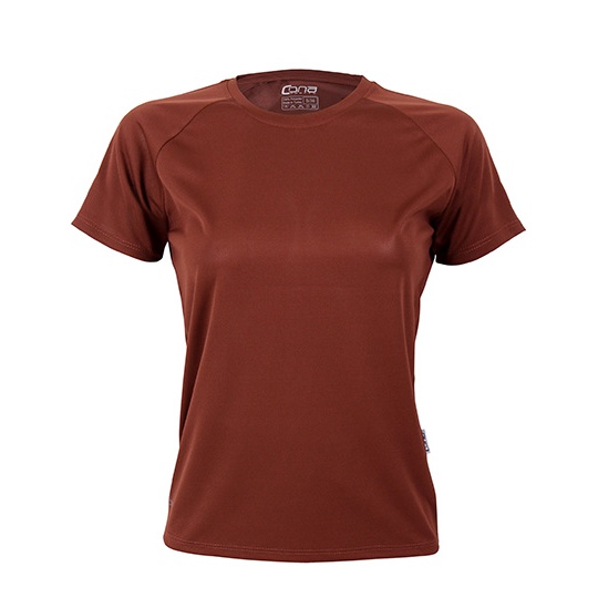 Koszulka Damska Slim Sportowa CN130 - Choco
