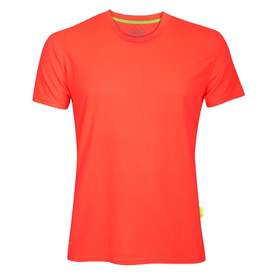 Koszulka funkcyjna slim Oddychajaca Mikropoliester CN160 - Neon Coral