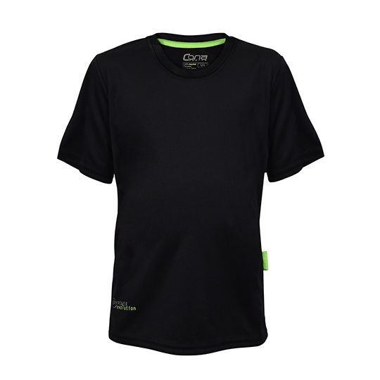 Koszulka Dziecieca Slim-Fit Funkcyjna Recykling CN160K - Black