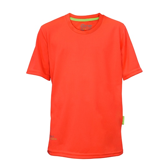Koszulka Dziecięca Slim-Fit Funkcyjna Recykling CN160K - Neon Coral