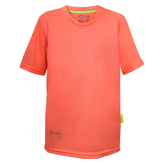 Koszulka Dziecieca Slim-Fit Funkcyjna Recykling CN160K - Neon Peach