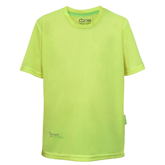 Koszulka Dziecieca Slim-Fit Funkcyjna Recykling CN160K - Neon Yellow