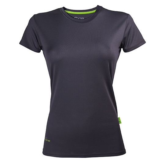 Koszulka Damska Slim Fit Funkcyjna Recyklingowana CN170 - Anthracite