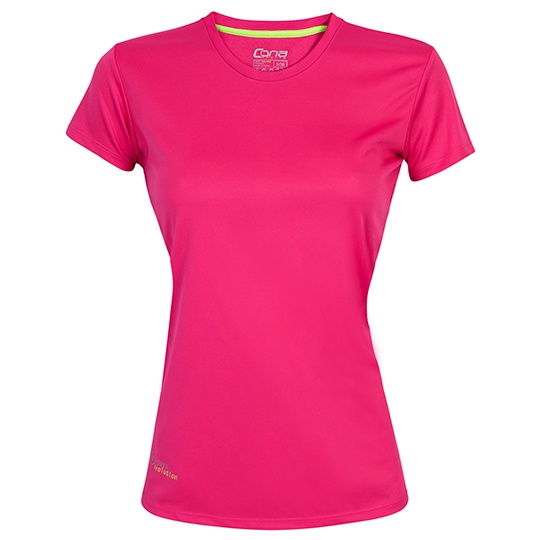 Koszulka Damska Slim Fit Funkcyjna Recyklingowana CN170 - Magenta