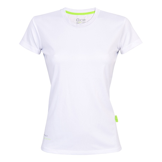 Koszulka Damska Slim Fit Funkcyjna Recyklingowana CN170 - White