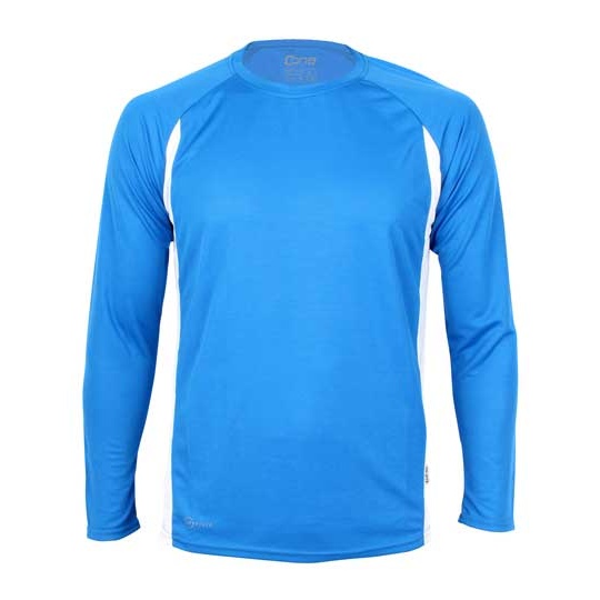 Koszulka Dopasowana Odprowadzajaca Wilgoc CN200 - Royal Blue & White