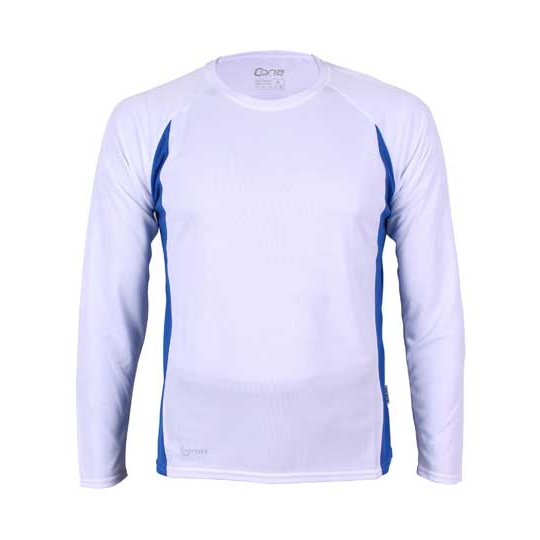 Koszulka sportowa slim CN200 - White & Royal Blue