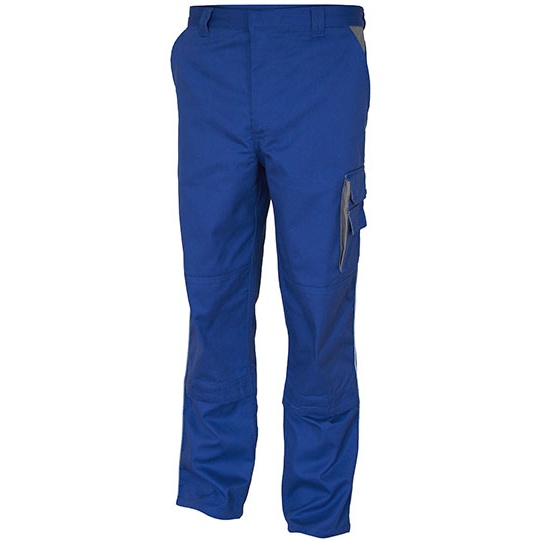 Spodnie Robocze Bawelniane Poliestrowe CR480 - Royal & Grey
