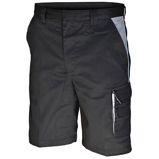 Szorty Robocze Bawelniano Poliestrowe CR481 - Black & Grey