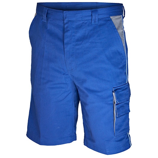 Szorty Robocze Bawelniano Poliestrowe CR481 - Royal & Grey