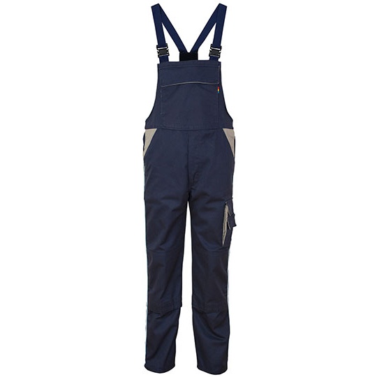 Ogrodniczki Robocze Bawelniano Poliestrowe CR483 - Deep Navy & Grey