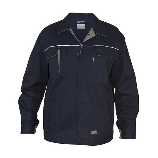 Kurtka Robocza Bawełniana Poliestrowa CR700 - Deep Navy & Grey