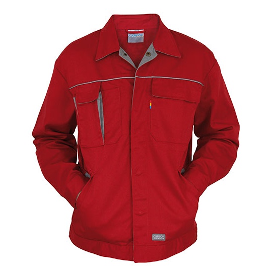 Kurtka Robocza Bawelniana Poliestrowa CR700 - Red & Grey