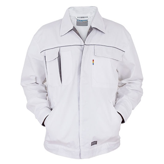 Kurtka Robocza Bawelniana Poliestrowa CR700 - White & Grey