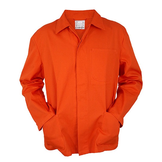 Klasyczna dluga kurtka robocza CR701 - Orange