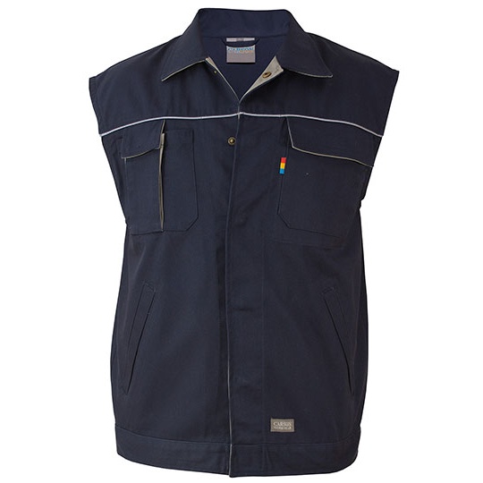 Kamizelka Robocza Bawelniana Poliestrowa CR750 - Deep Navy & Grey