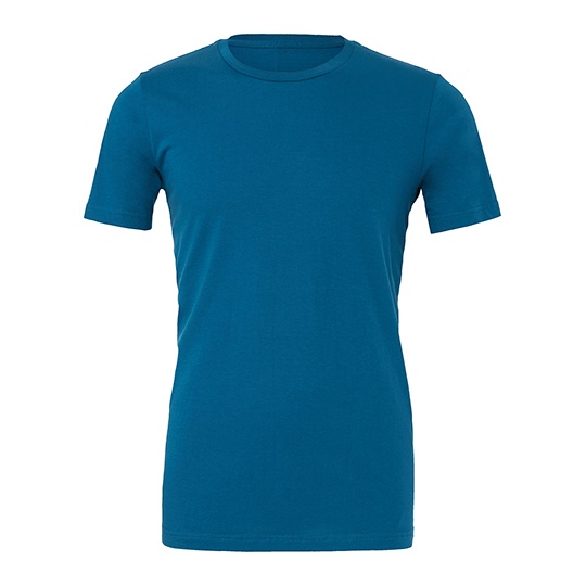 Koszulka Slim Bawelniana Czesana CV3001 - Deep Teal