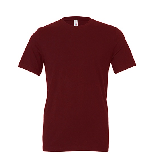Koszulka Slim Bawełniana Czesana CV3001 - Maroon