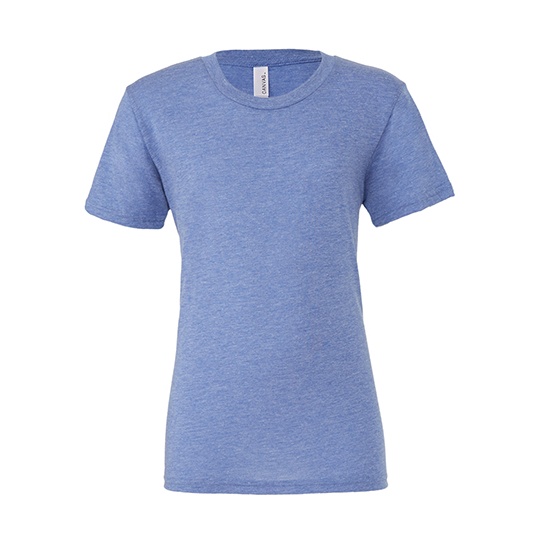 Koszulka unisex Triblend CV3413 - Blue Triblend (Heather)